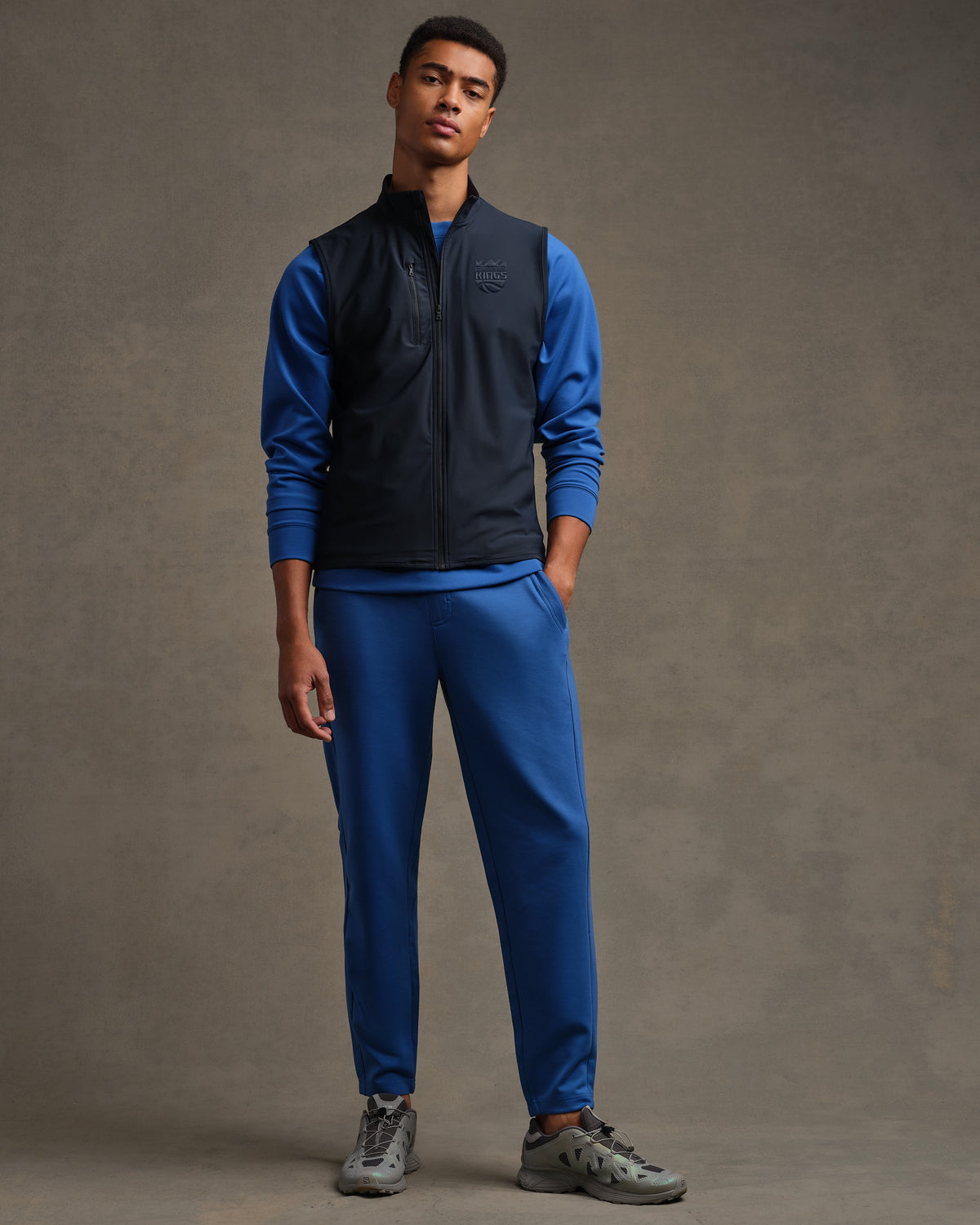[NBA team=Sacramento Kings] True Navy:Sacramento Kings - Back