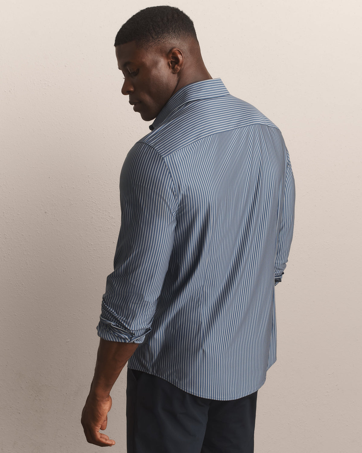 Navy/Gray Ticking Stripe