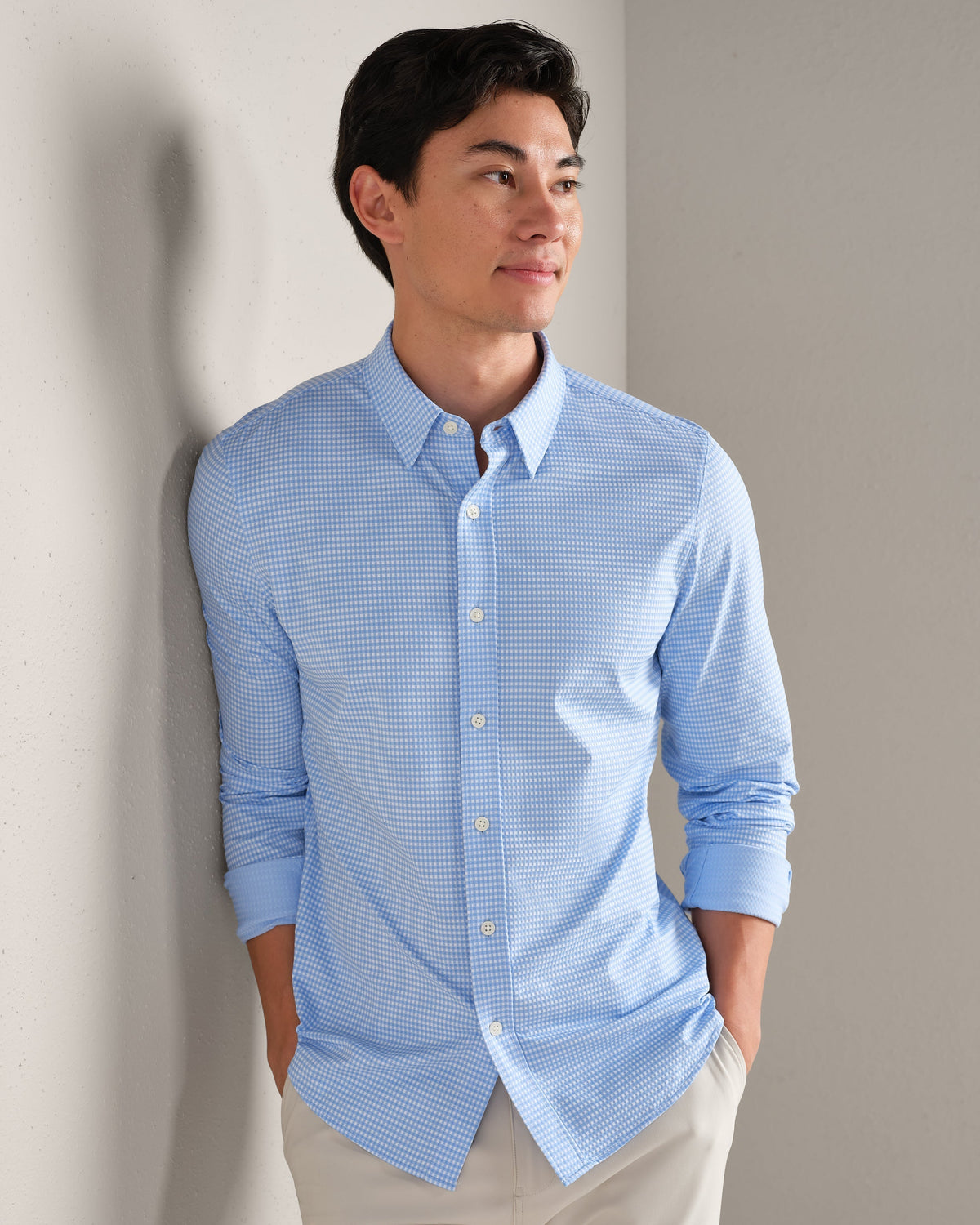 Light Blue Gingham - Front