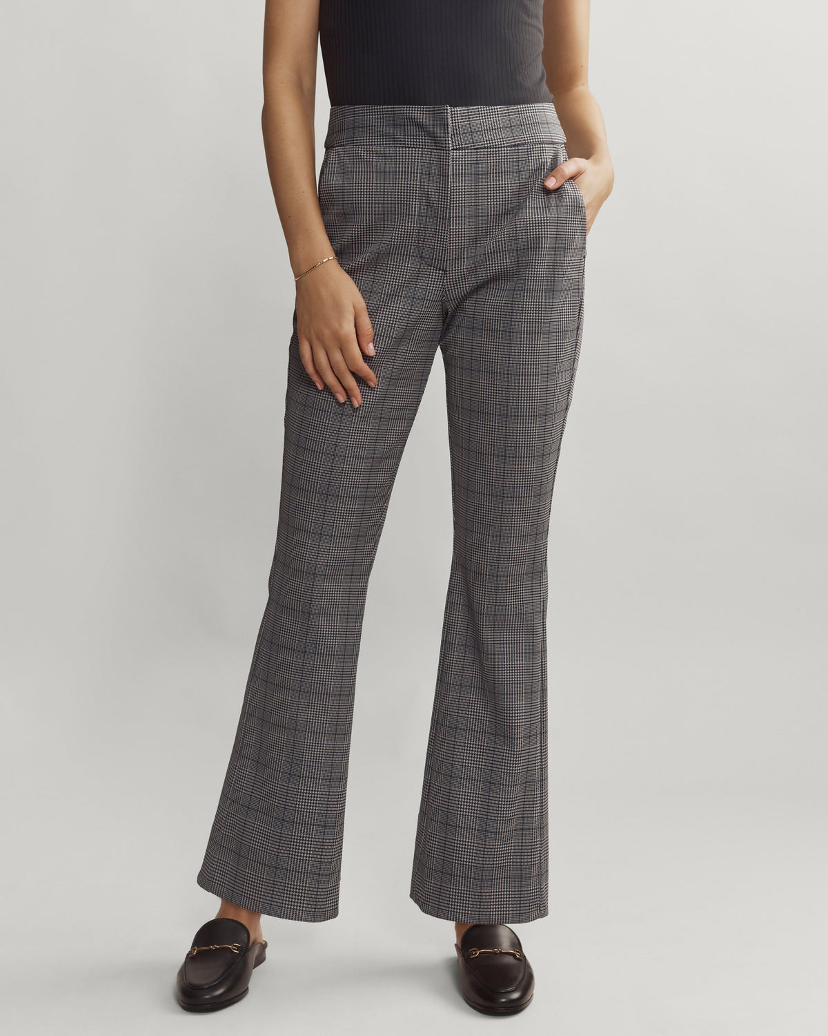 Taupe Glen Plaid - Front