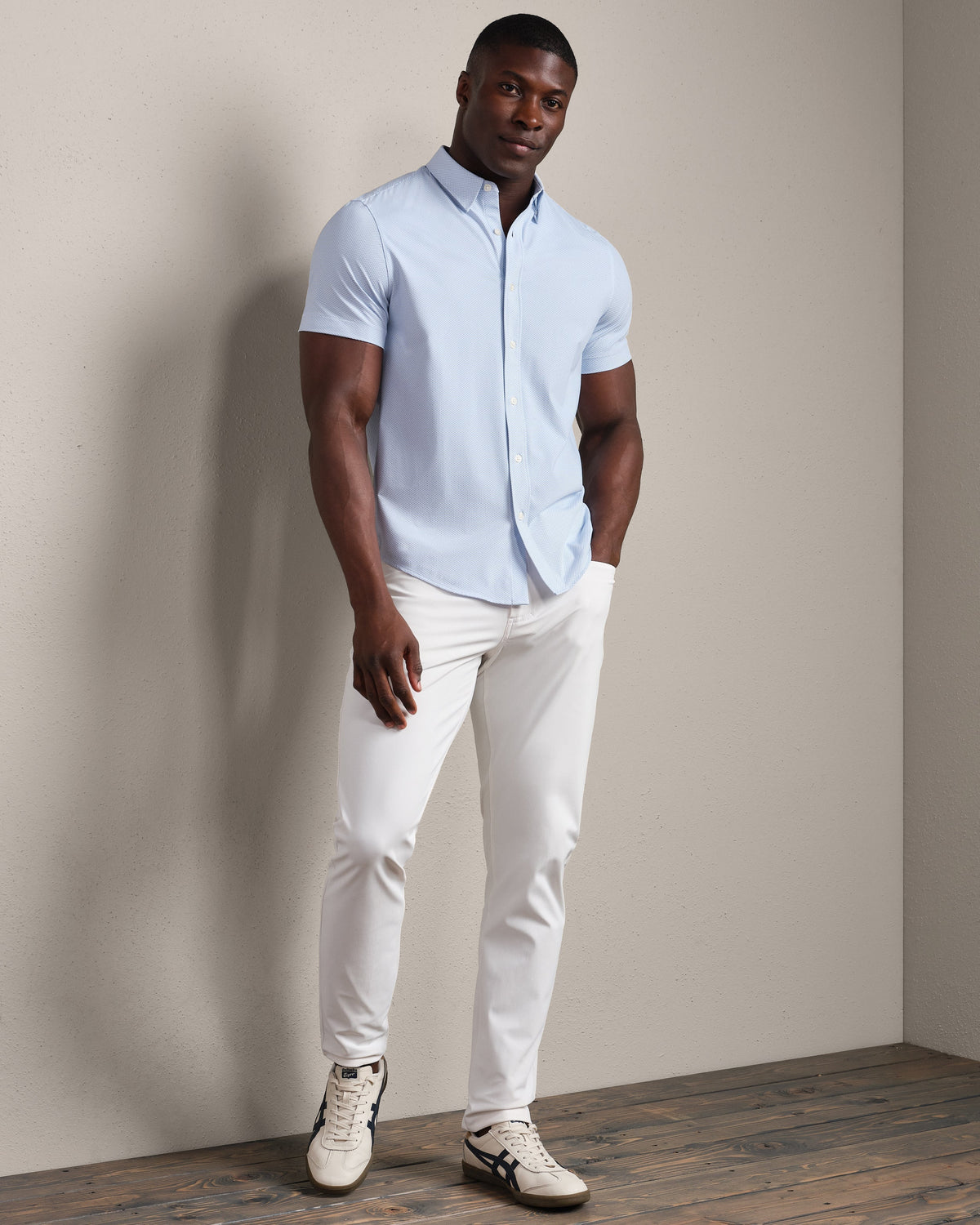 Light Blue Wave Geo - Back