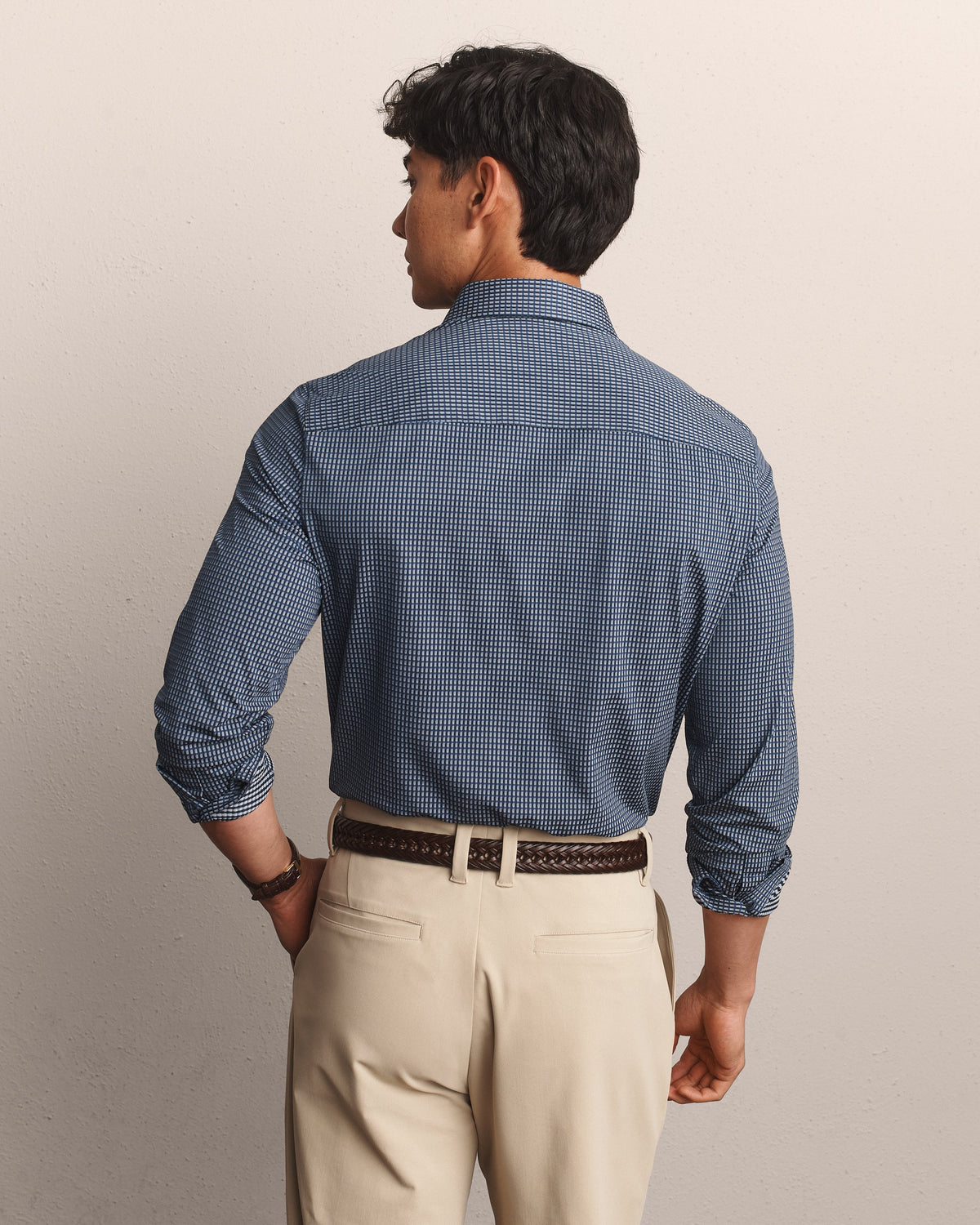 Navy/Gray Gingham