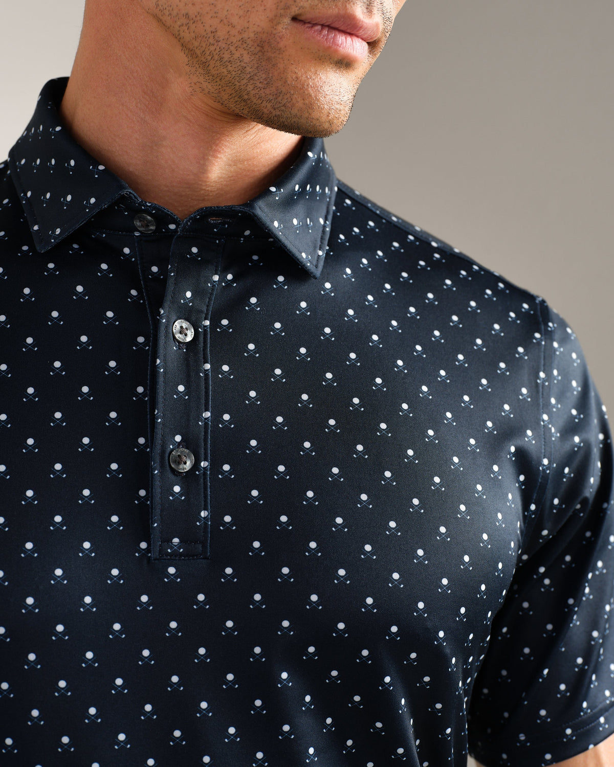 True Navy/White Club Print