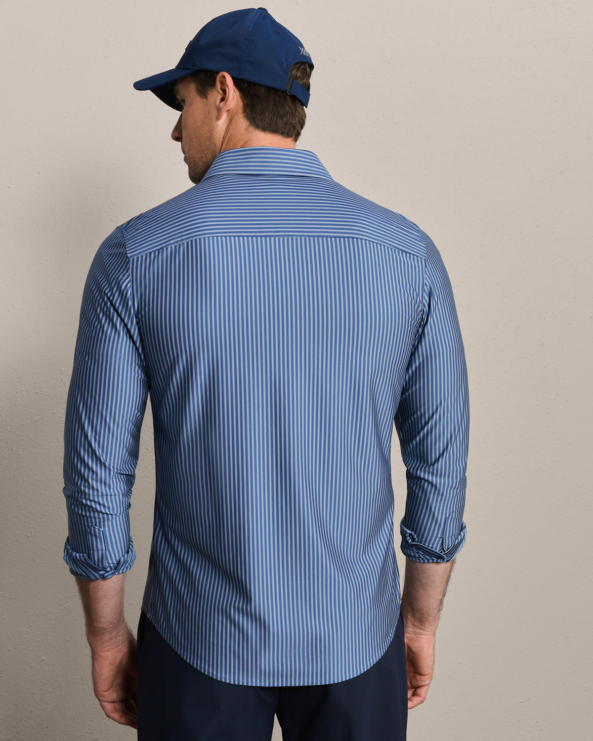 Navy/Gray Ticking Stripe