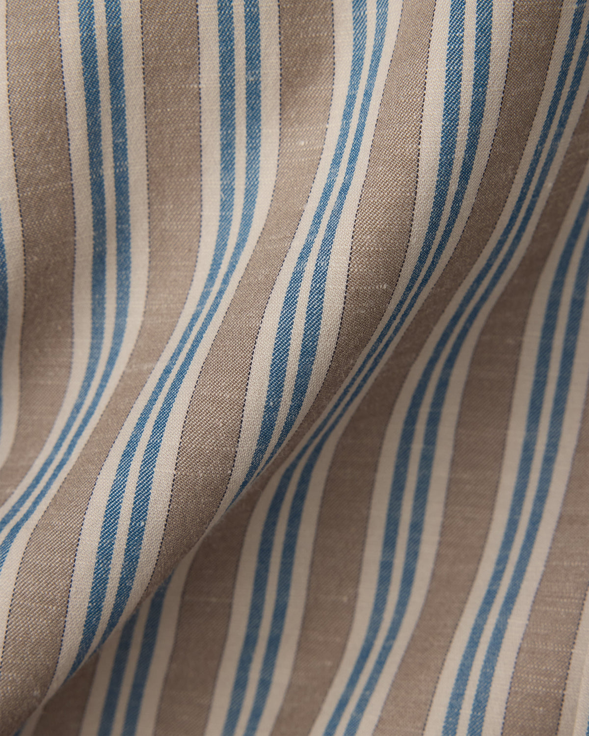 Teak Brown Vintage Stripe