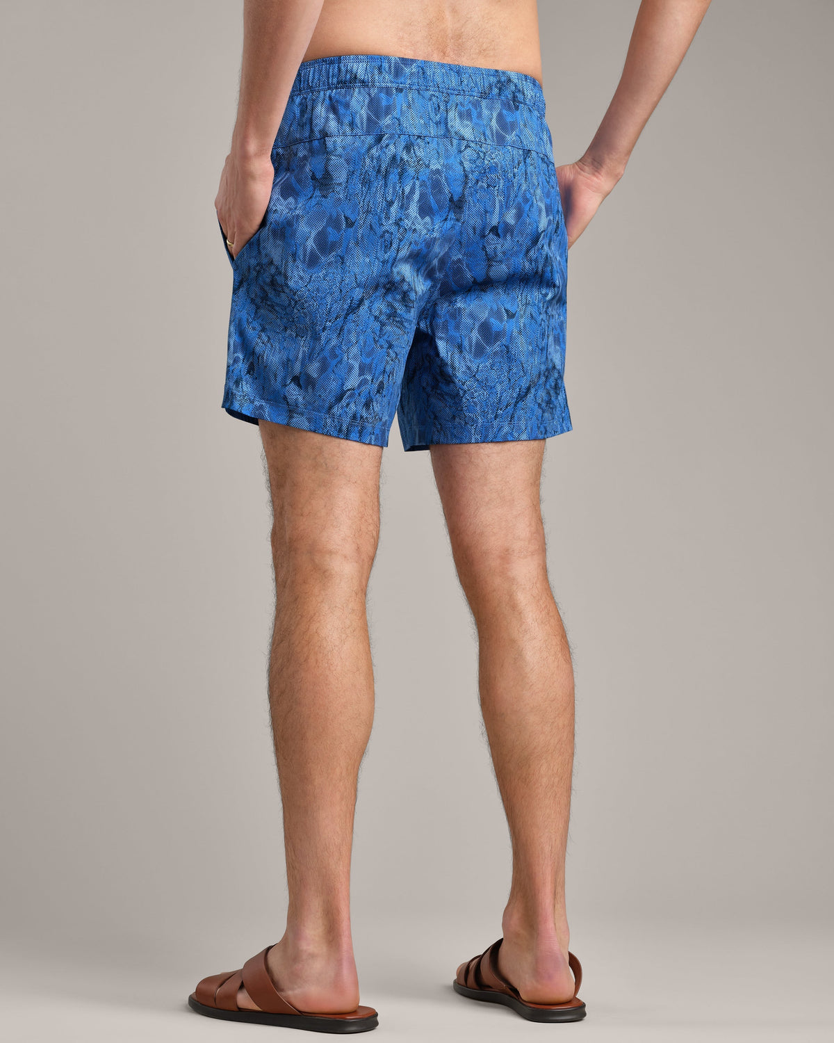 Electric Blue Texture Print