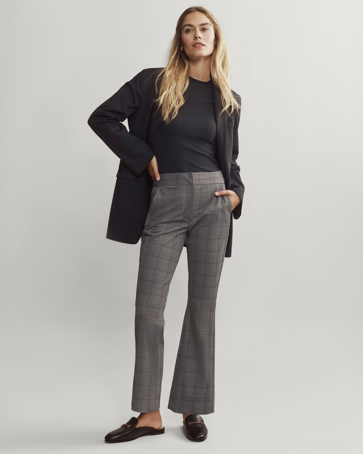 Taupe Glen Plaid - Back