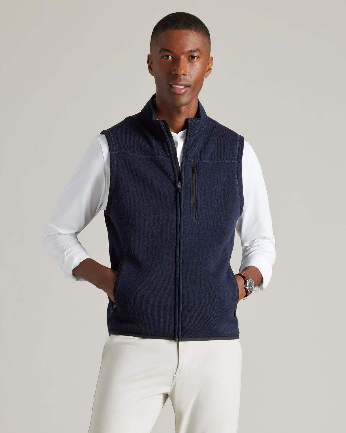 True Navy Heather - Front