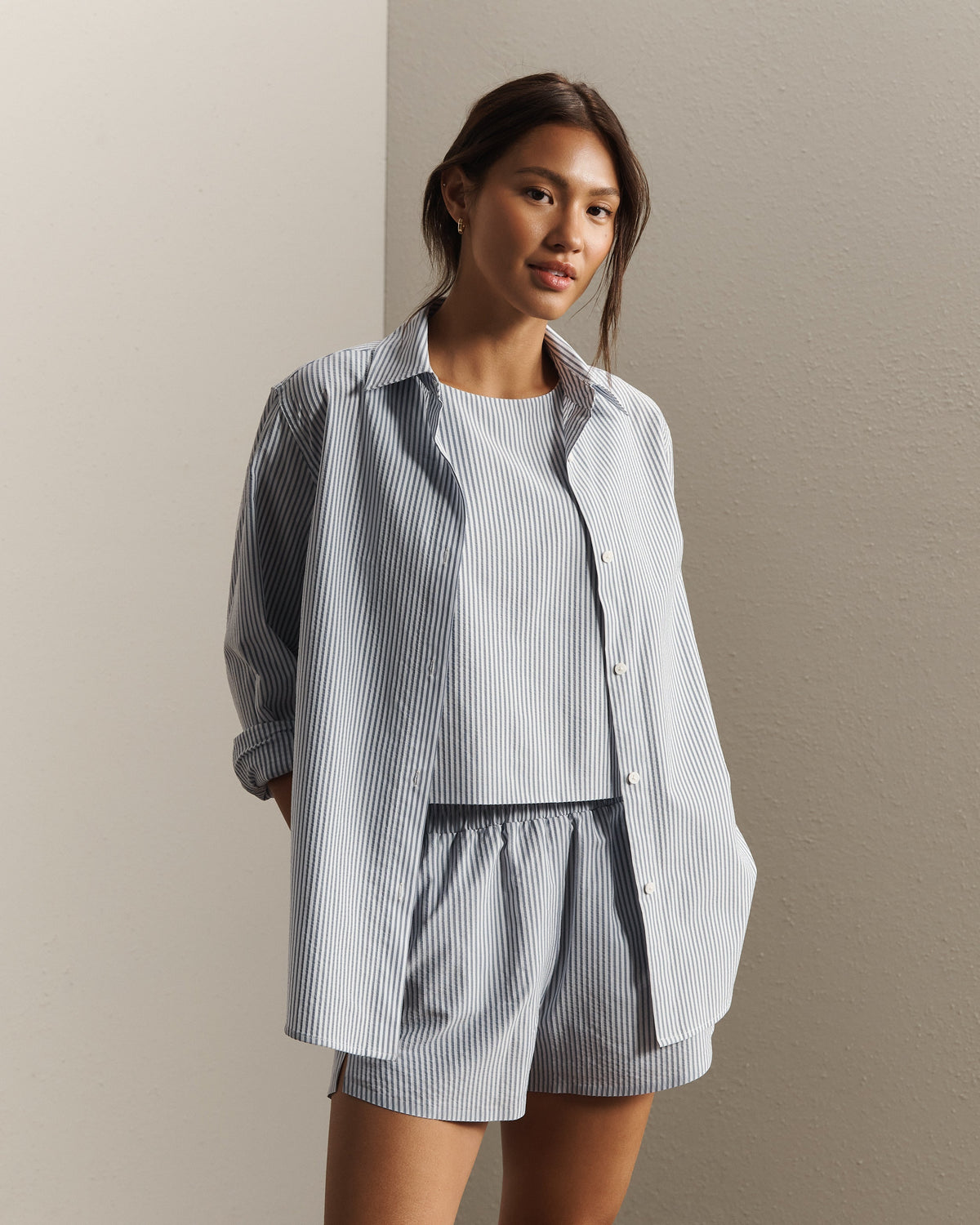Washed Navy Stripe - Front