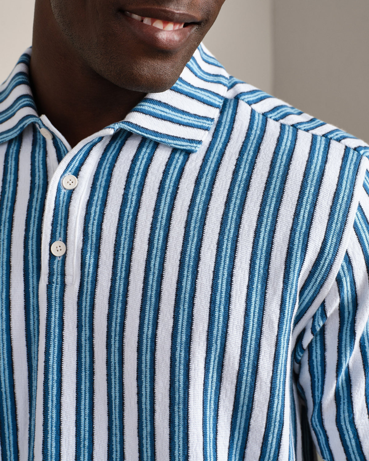 Ash Blue Vintage Stripe