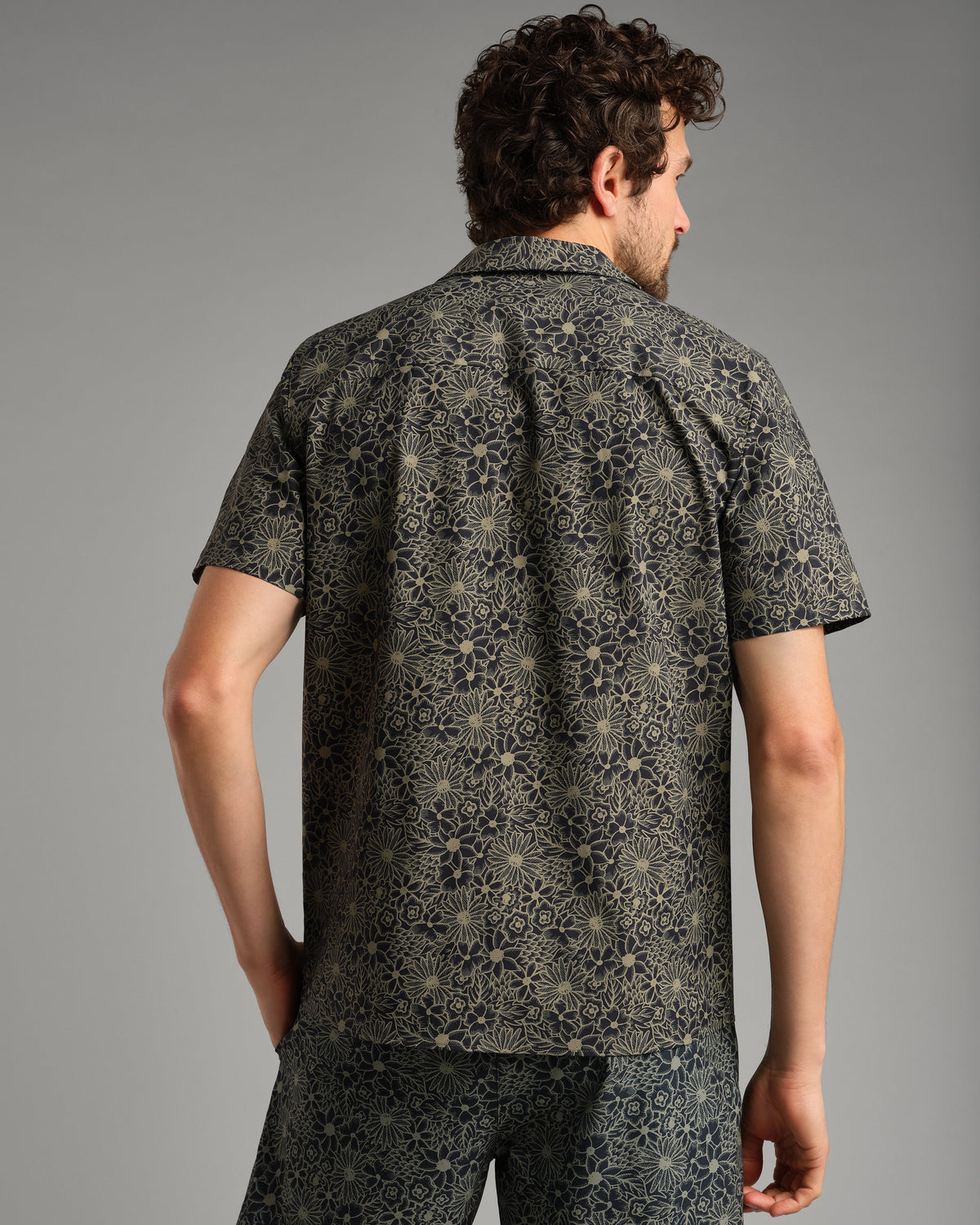 True Navy/Green Sage Floral