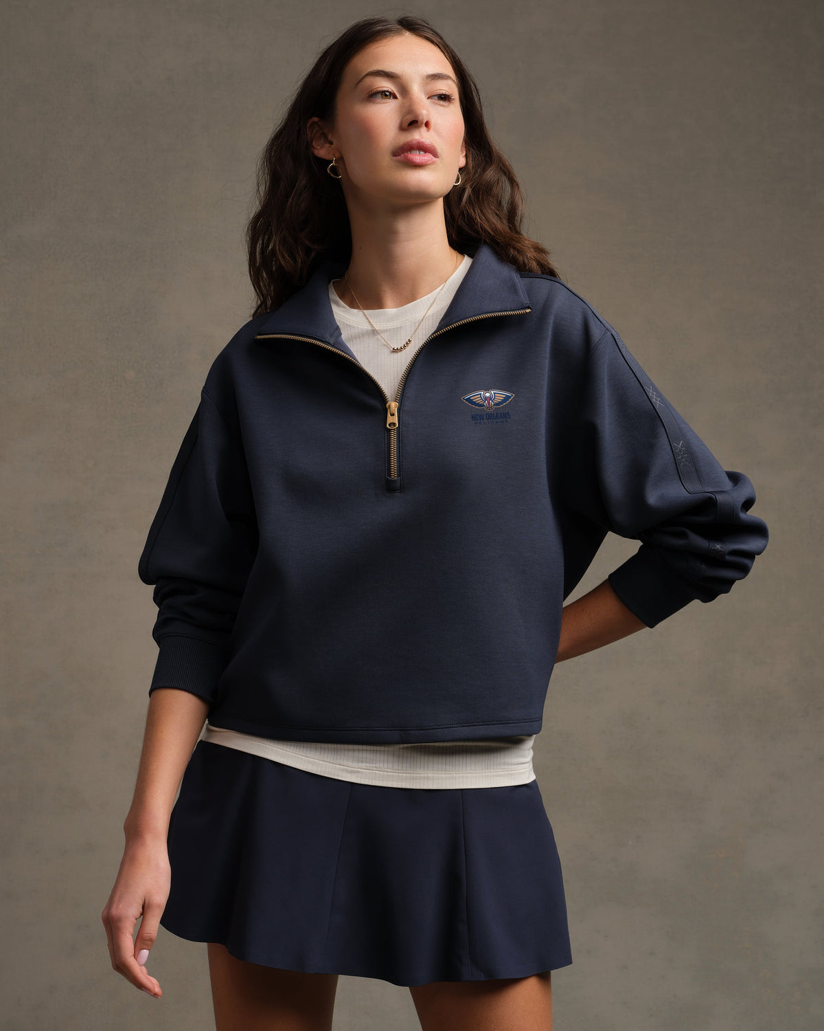 [NBA team=New Orleans Pelicans] Navy Blue:New Orleans - Front