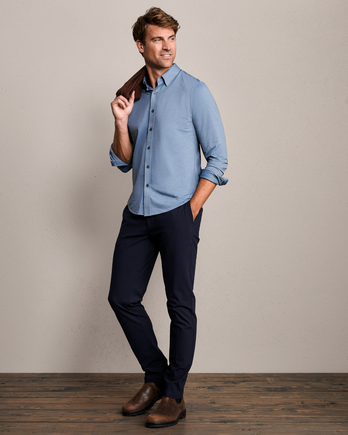 Shadow Blue Oxford - Back