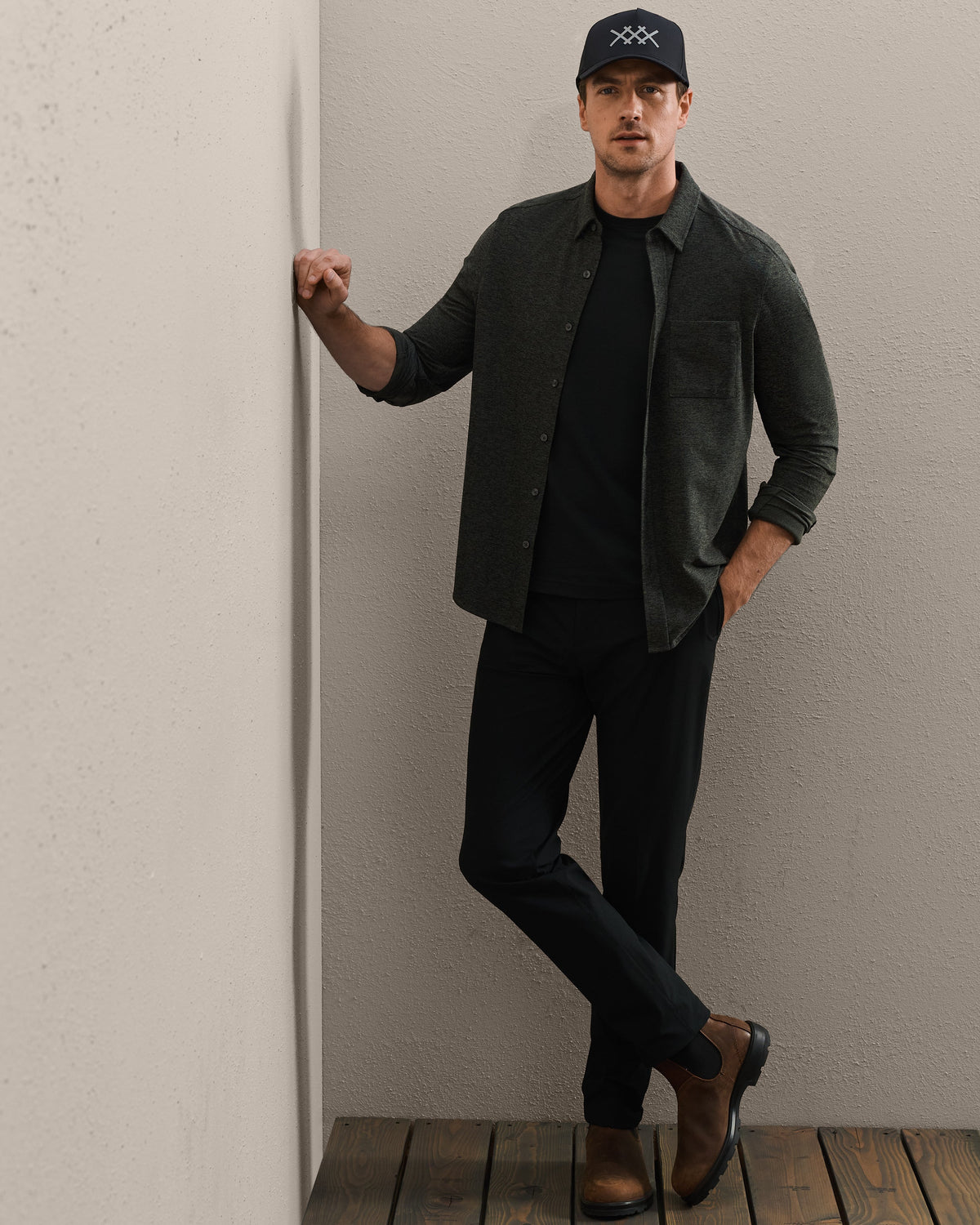 Olive Shadow/Black Heather - Back