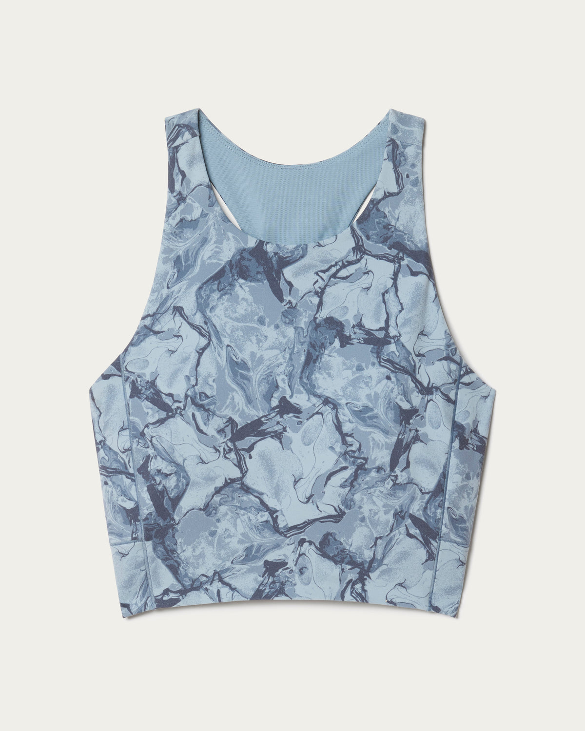 Blue Mist Marble Print
