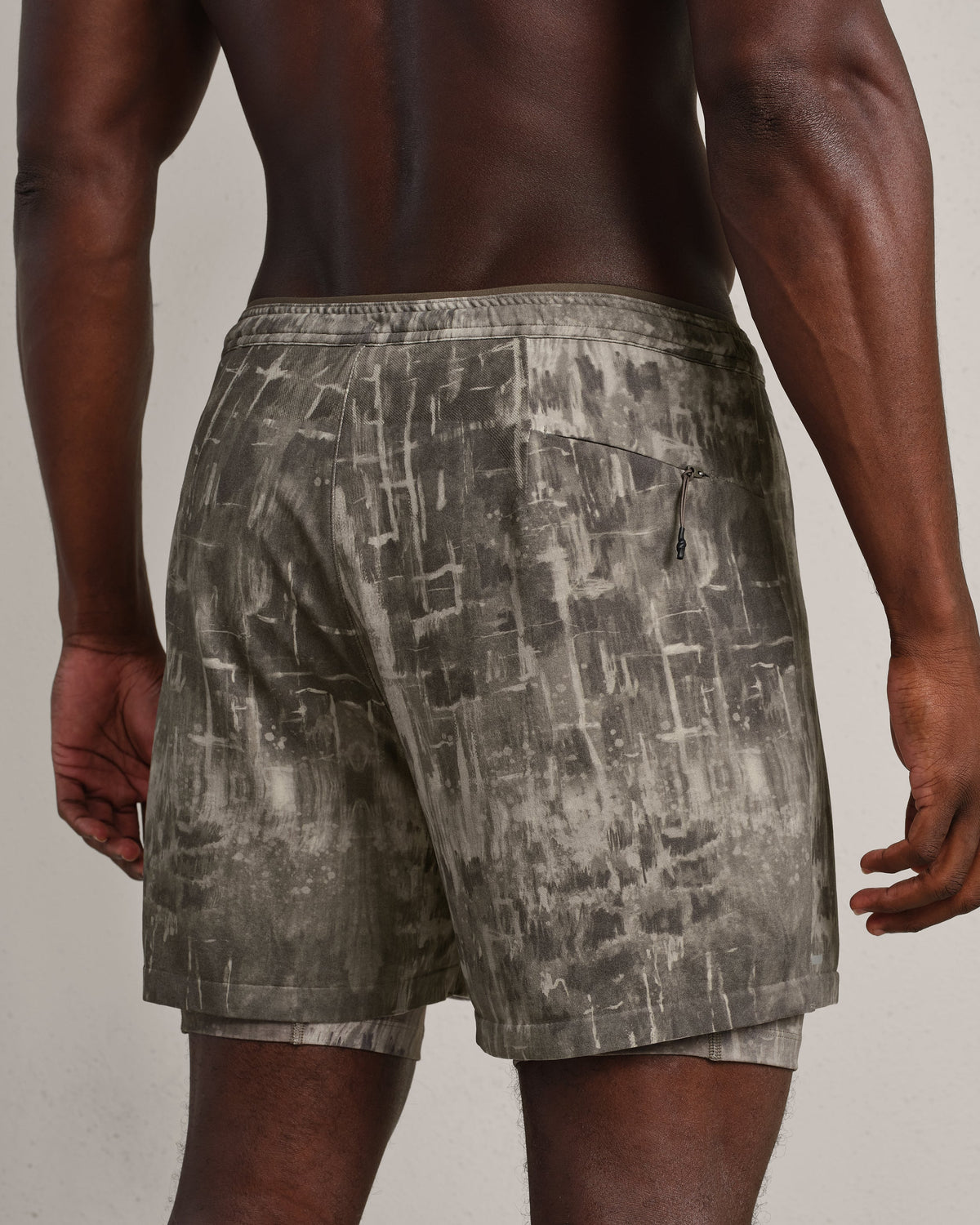 Fatigue Green Washed Print - Back