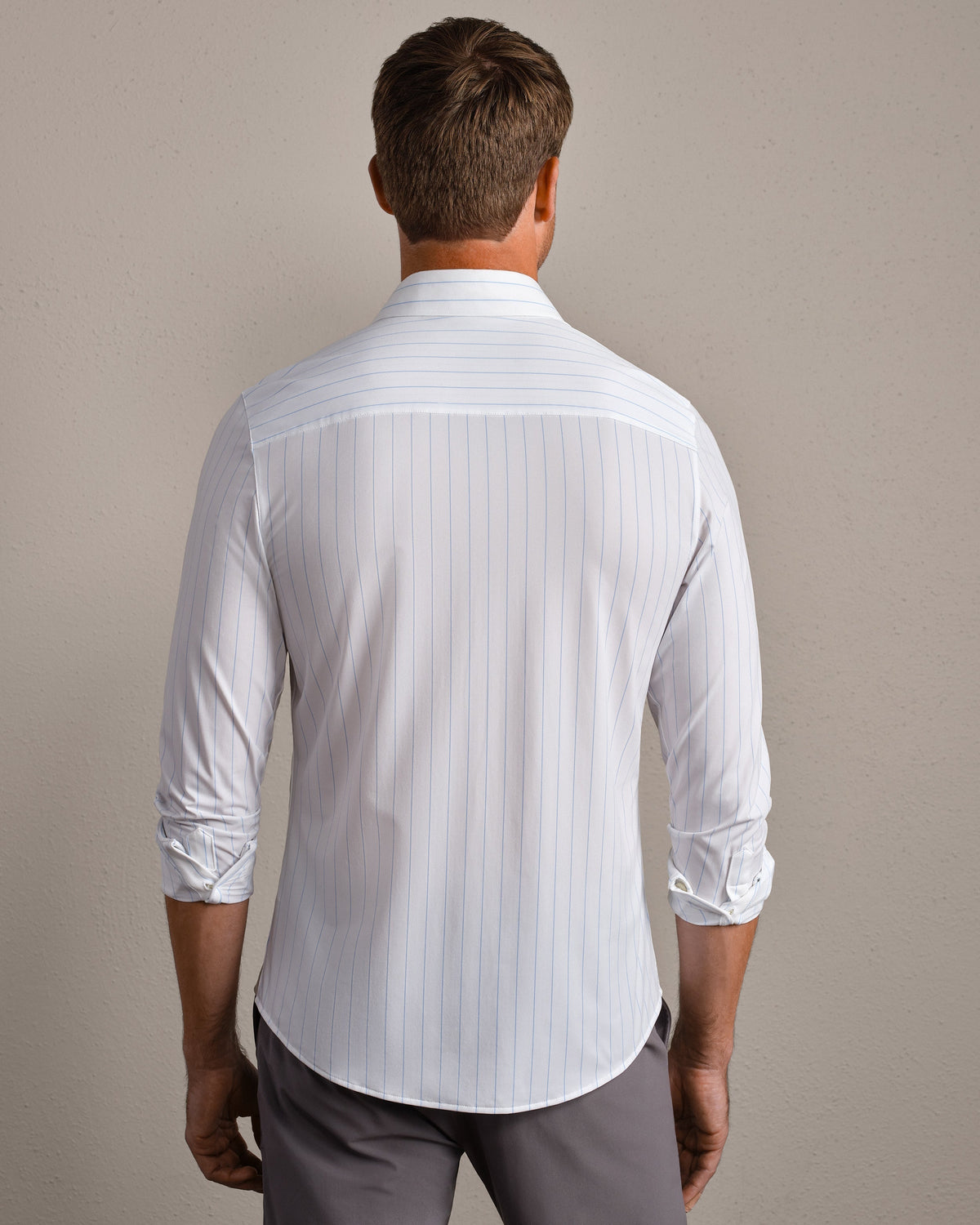 Light Blue Downtown Stripe