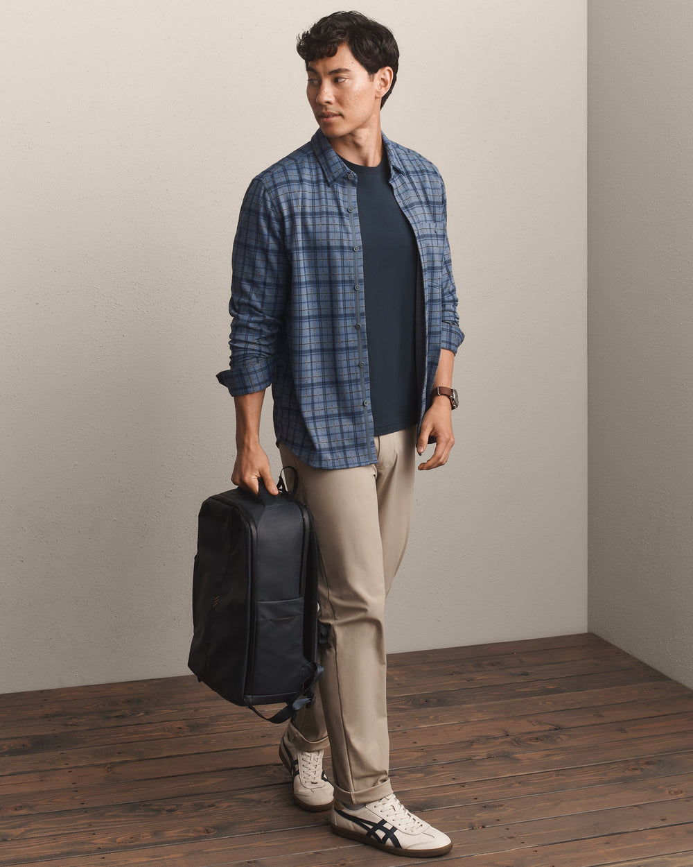 Shadow Blue Plaid - Back