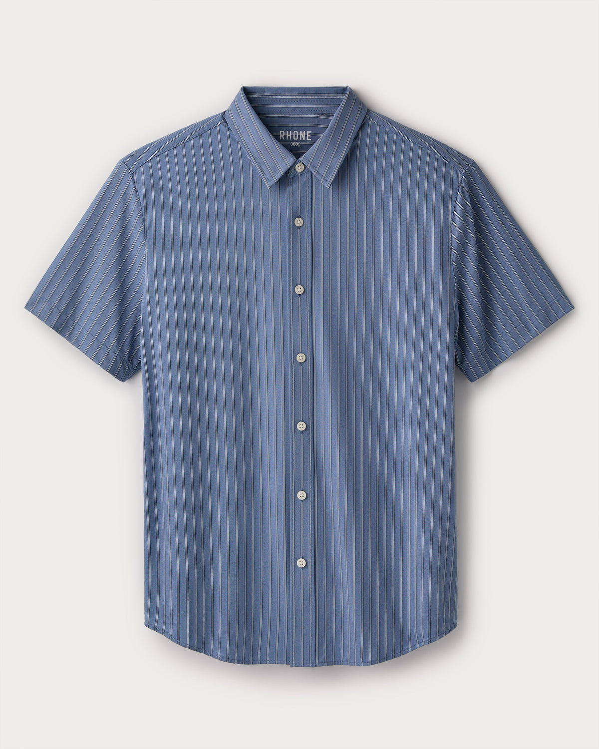 Shale Blue Washed Stripe