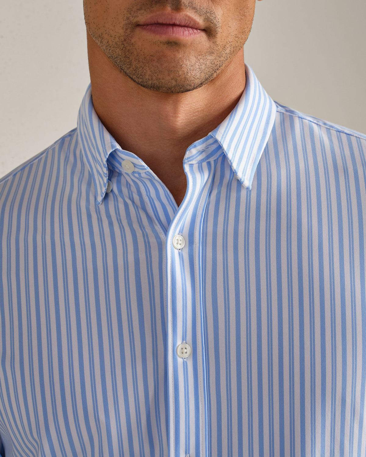 Light Blue/White Vintage Stripe