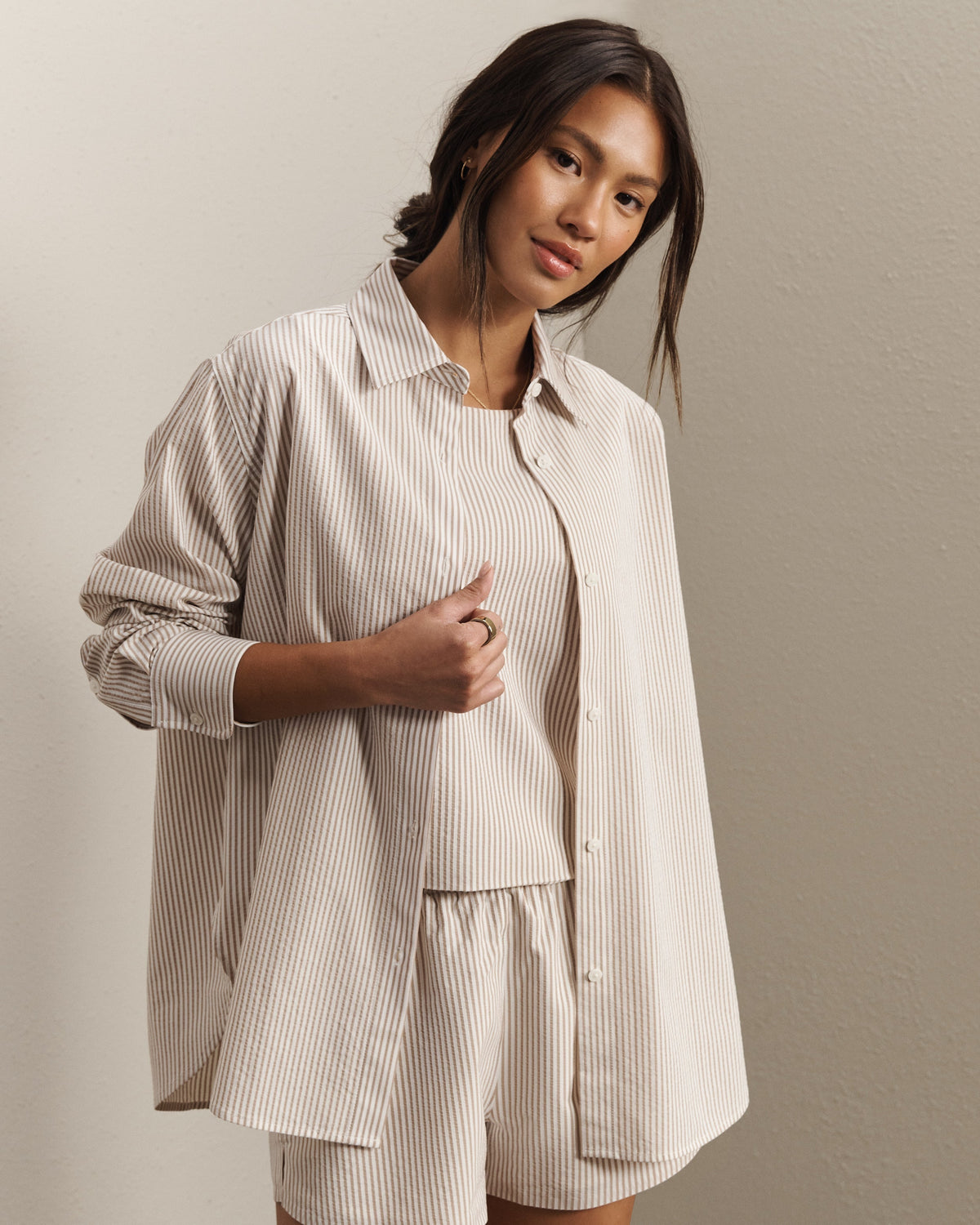 Taupe Stripe - Front