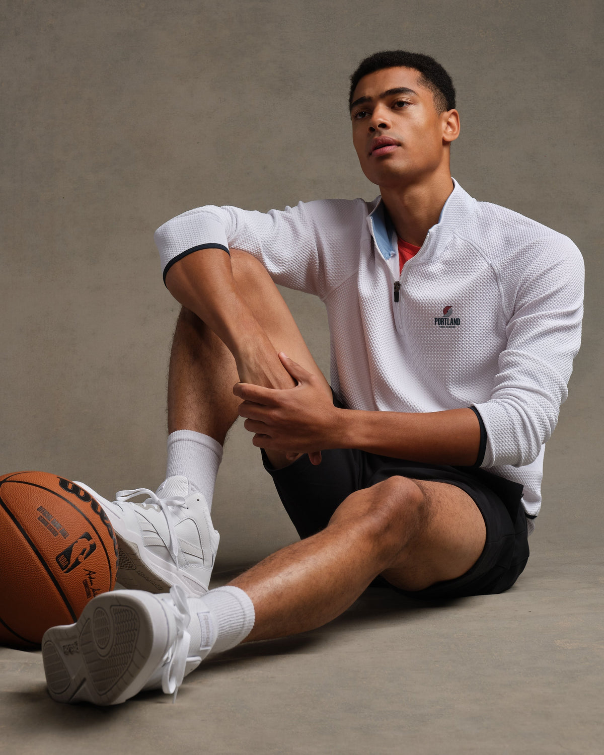 [NBA team=Portland Trail Blazers] Bright White:Portland Blazers - Back