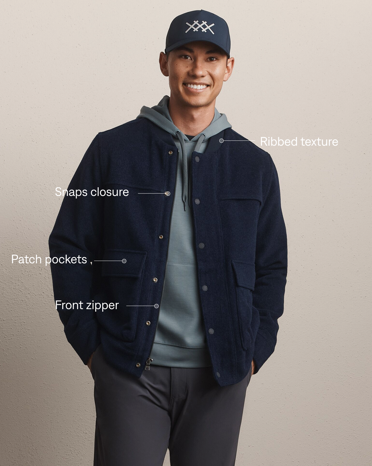 Felted Wool Bomber Jacket