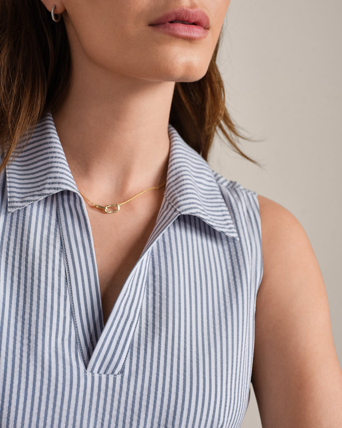 Washed Navy Stripe