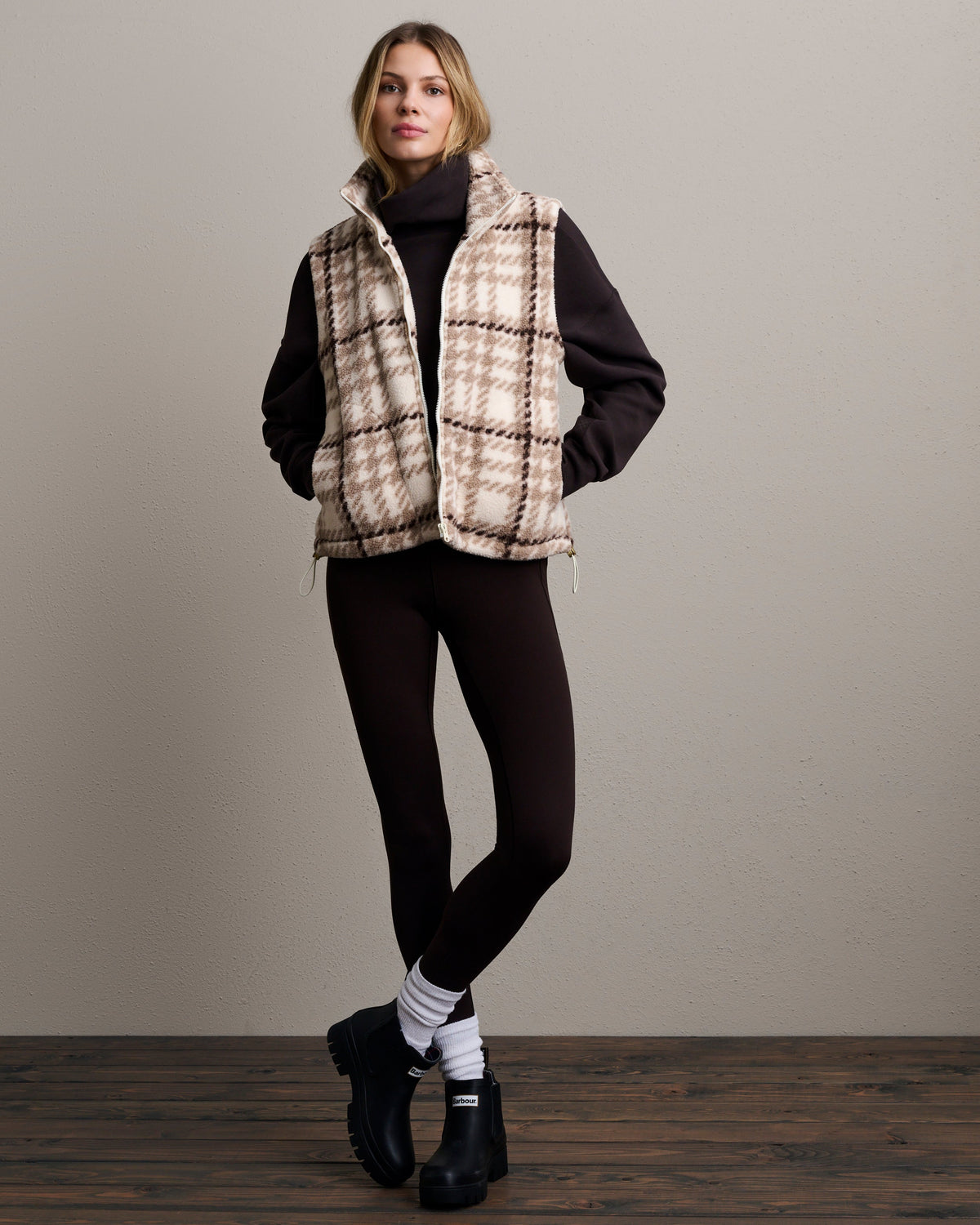 Off White Plaid -Back