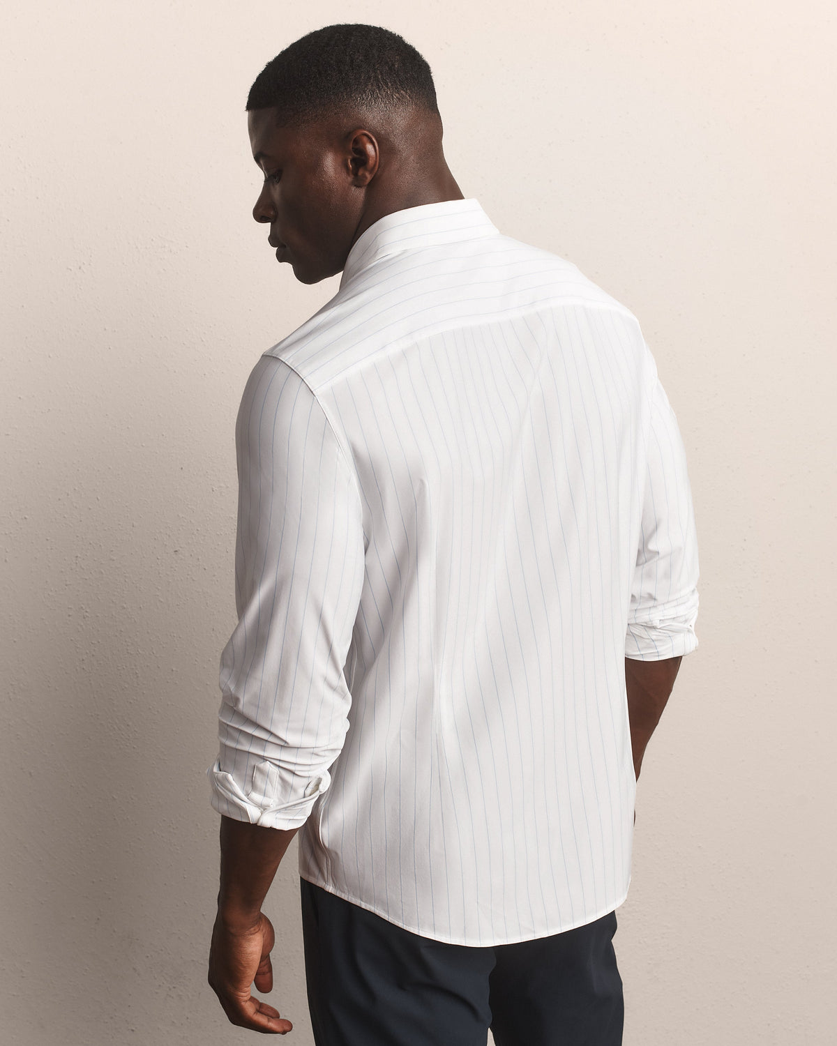Light Blue Downtown Stripe