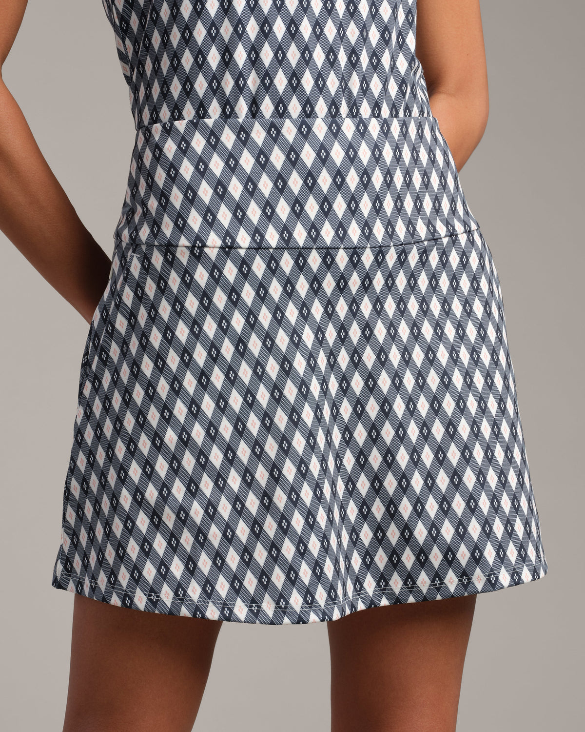 Navy Blue Retro Diamond - Front