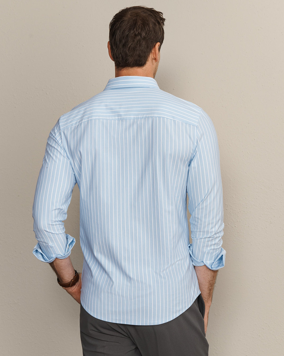 Light Blue Oxford Stripe