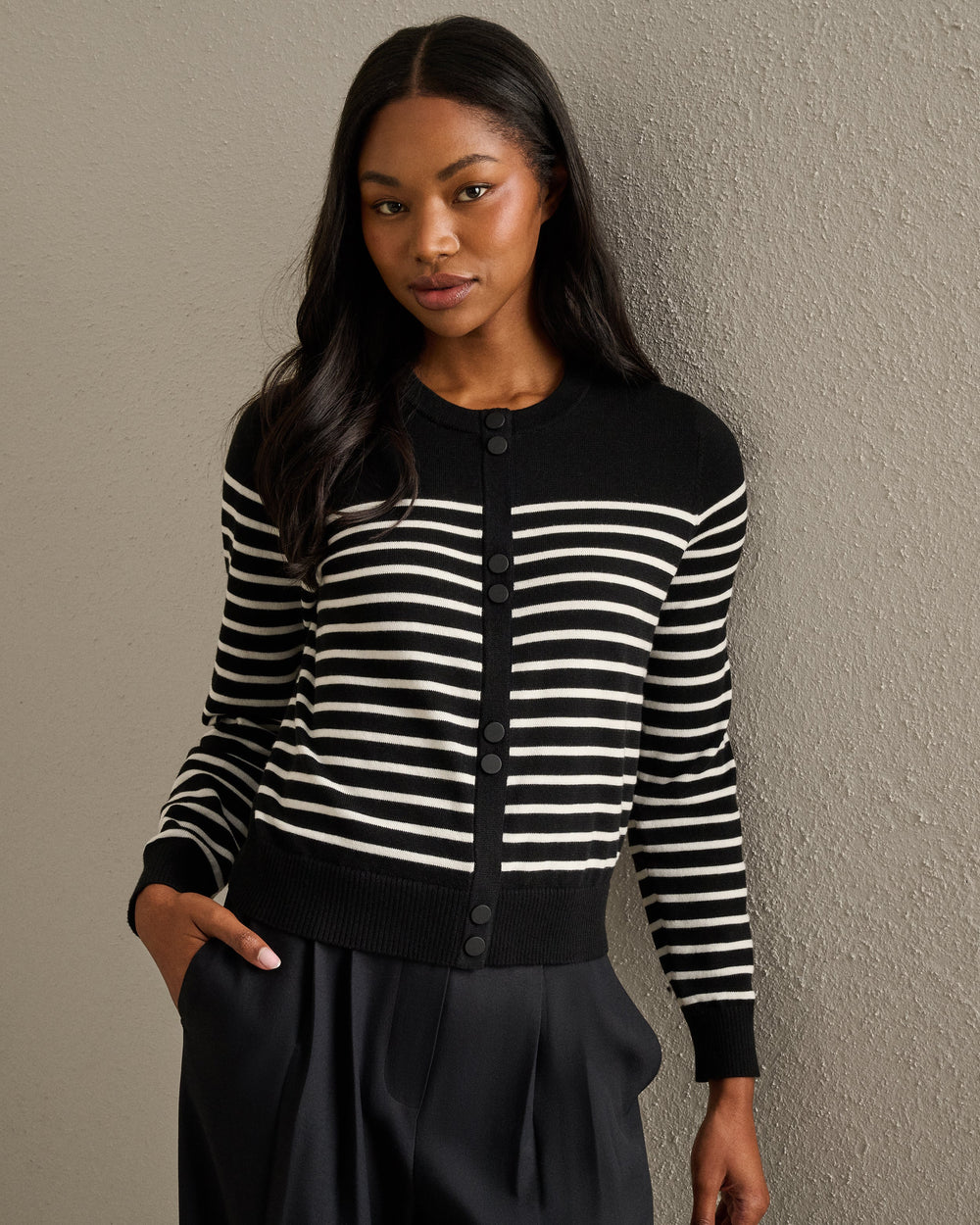 Pure Black Stripe