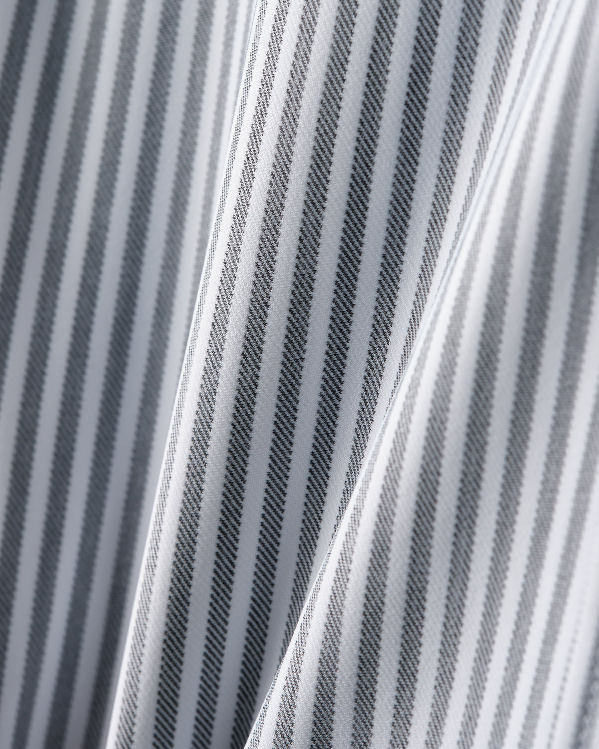 Gray Linen Wide Stripe