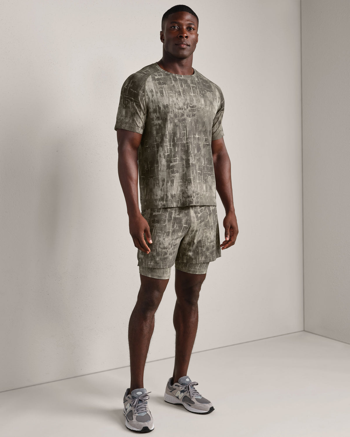 Fatigue Green Washed Print - Back