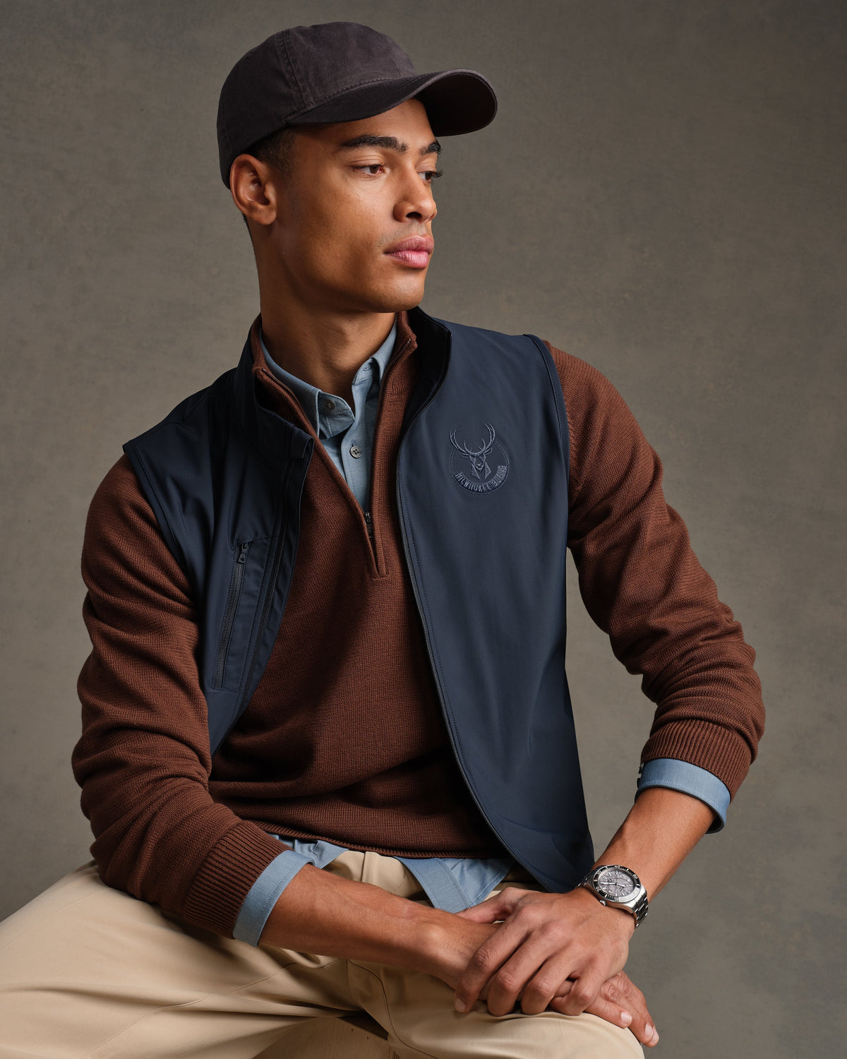[NBA team=Milwaukee Bucks] True Navy:Milwaukee Bucks - Front