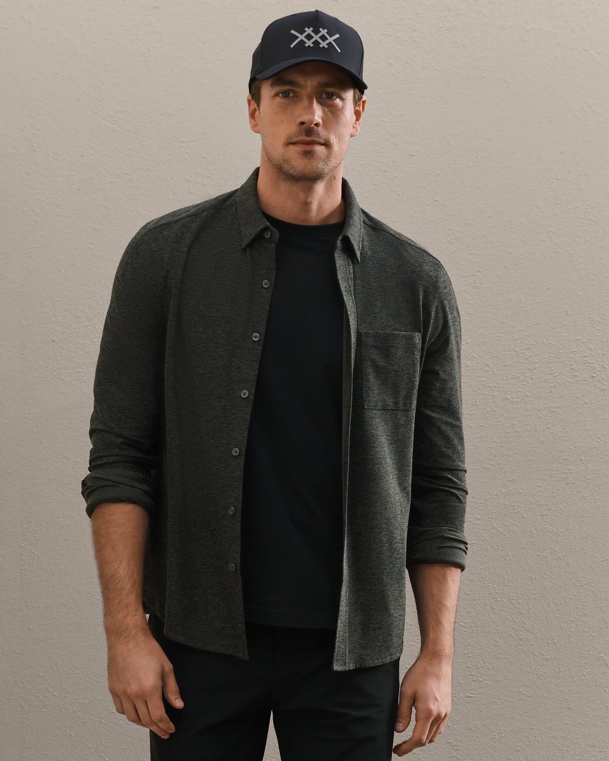 Olive Shadow/Black Heather - Front