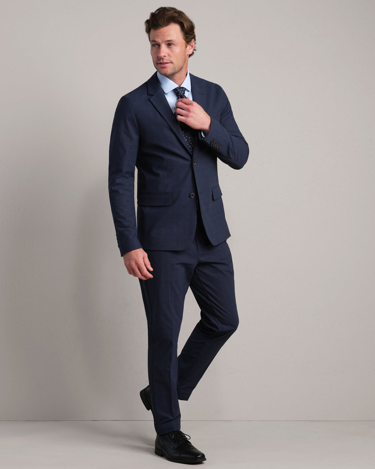 True Navy Glen Plaid