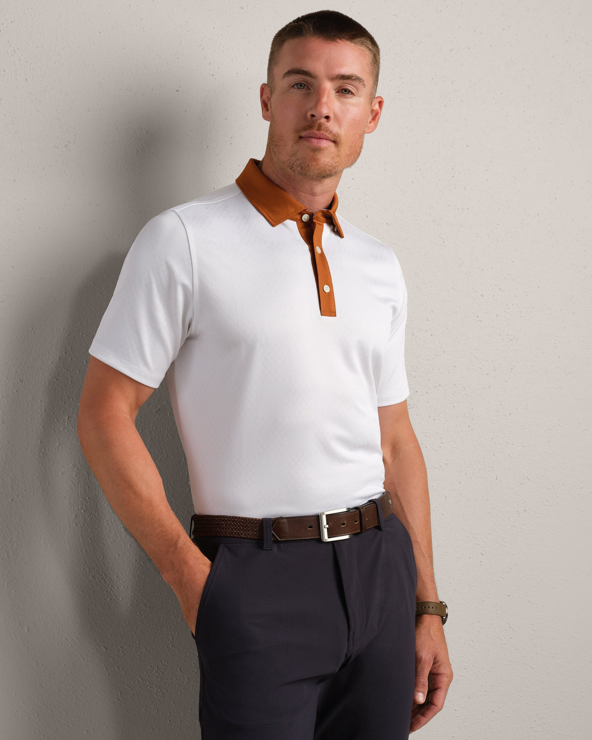Dark Caramel/White Houndstooth - Front
