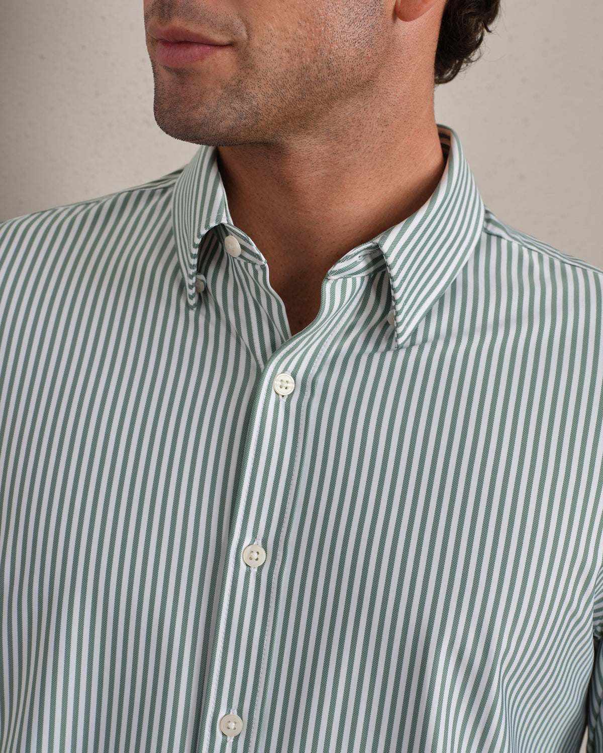 Fern Green Ticking Stripe