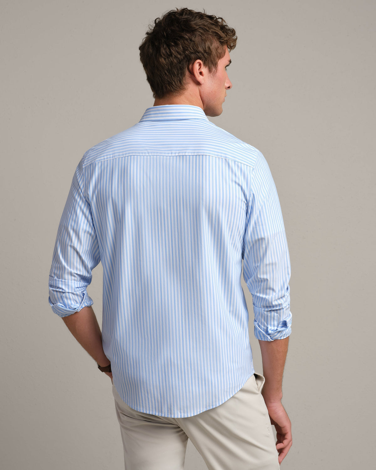 Light Blue Vintage Stripe