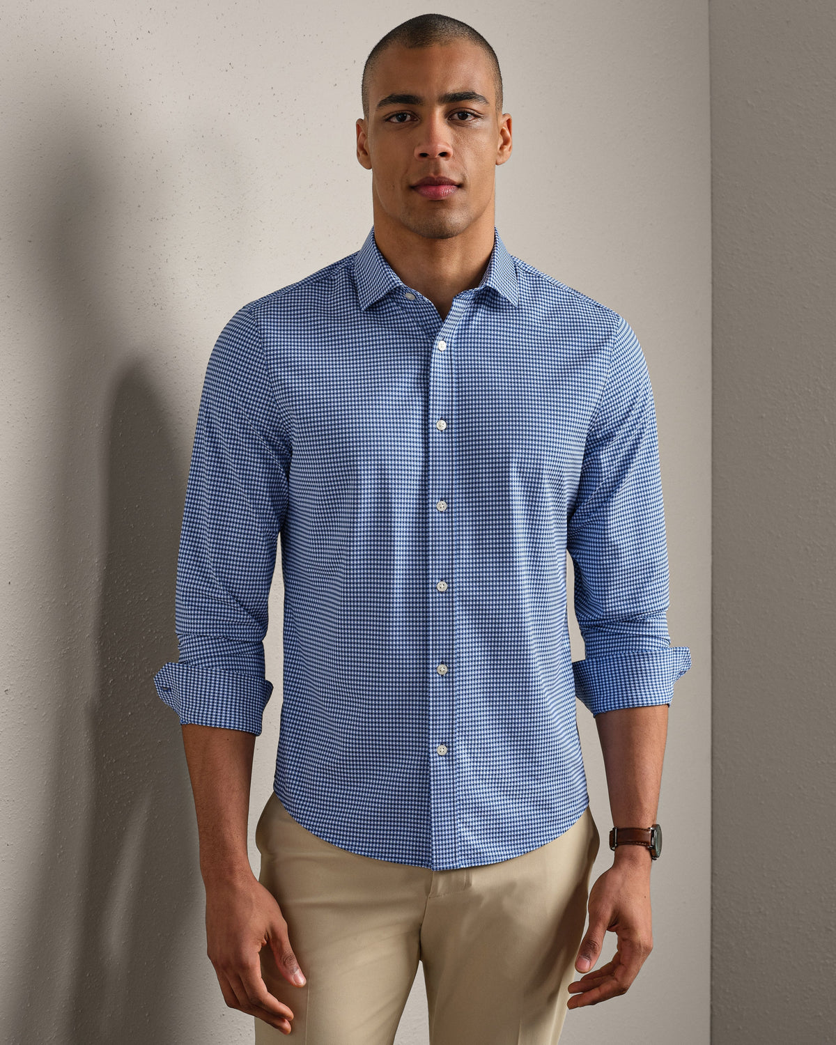 Navy Gingham - Front