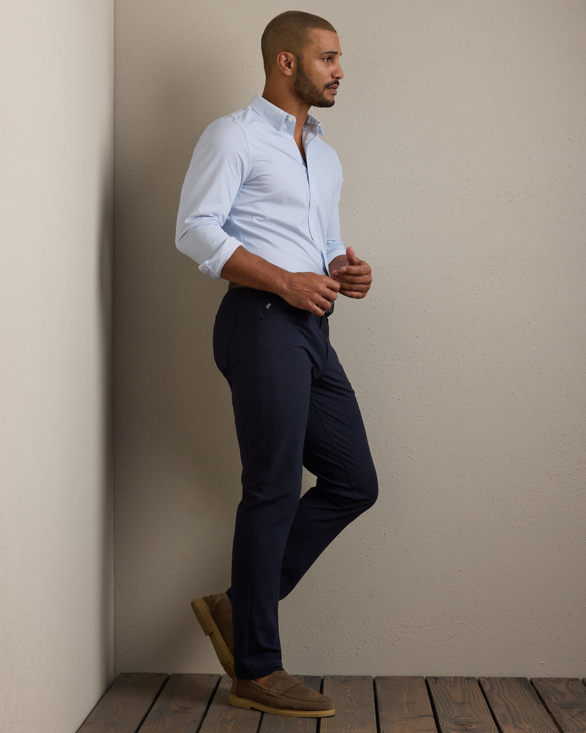 Light Blue Wave Geo - Back
