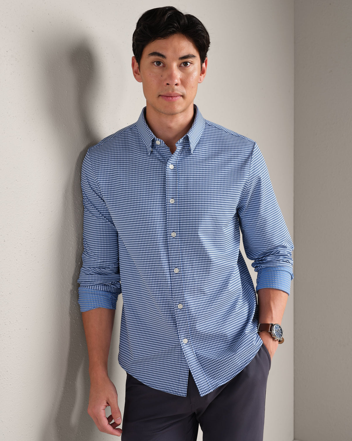 Navy Gingham - Front