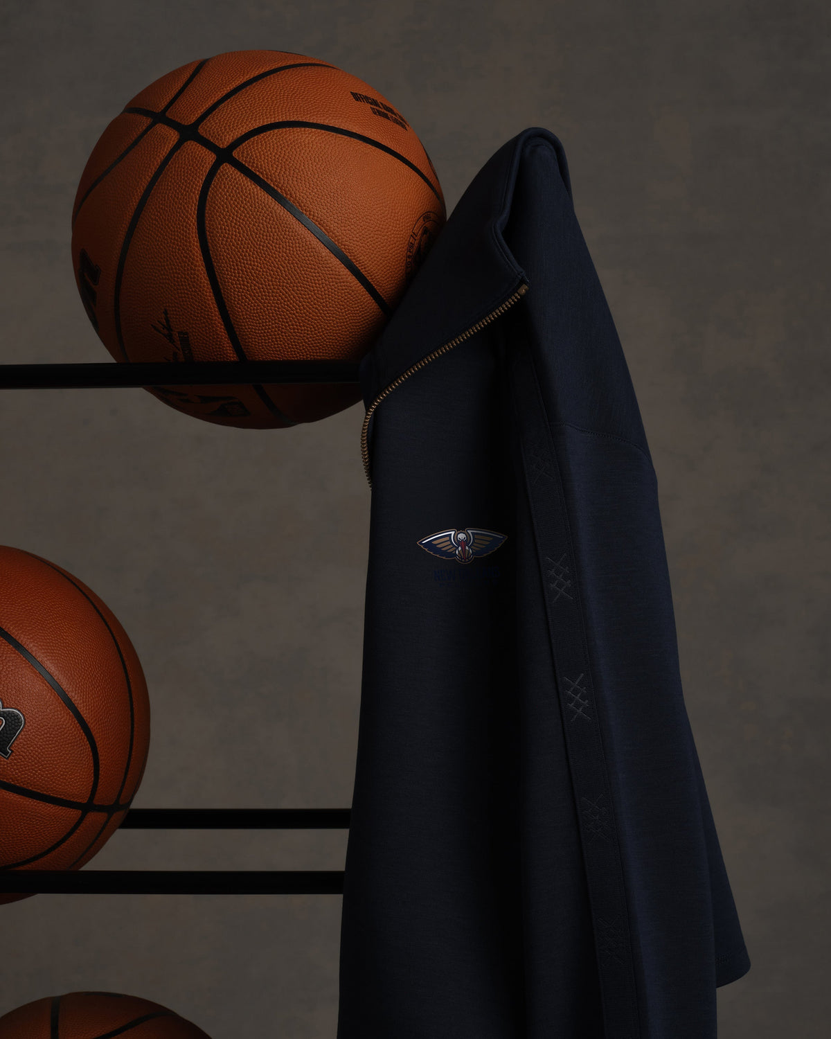 [NBA team=New Orleans Pelicans] Navy Blue:New Orleans - Back