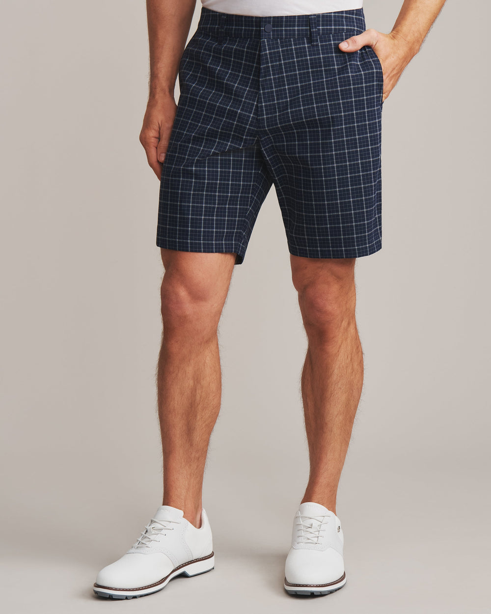 Navy Windowpane Check - Front
