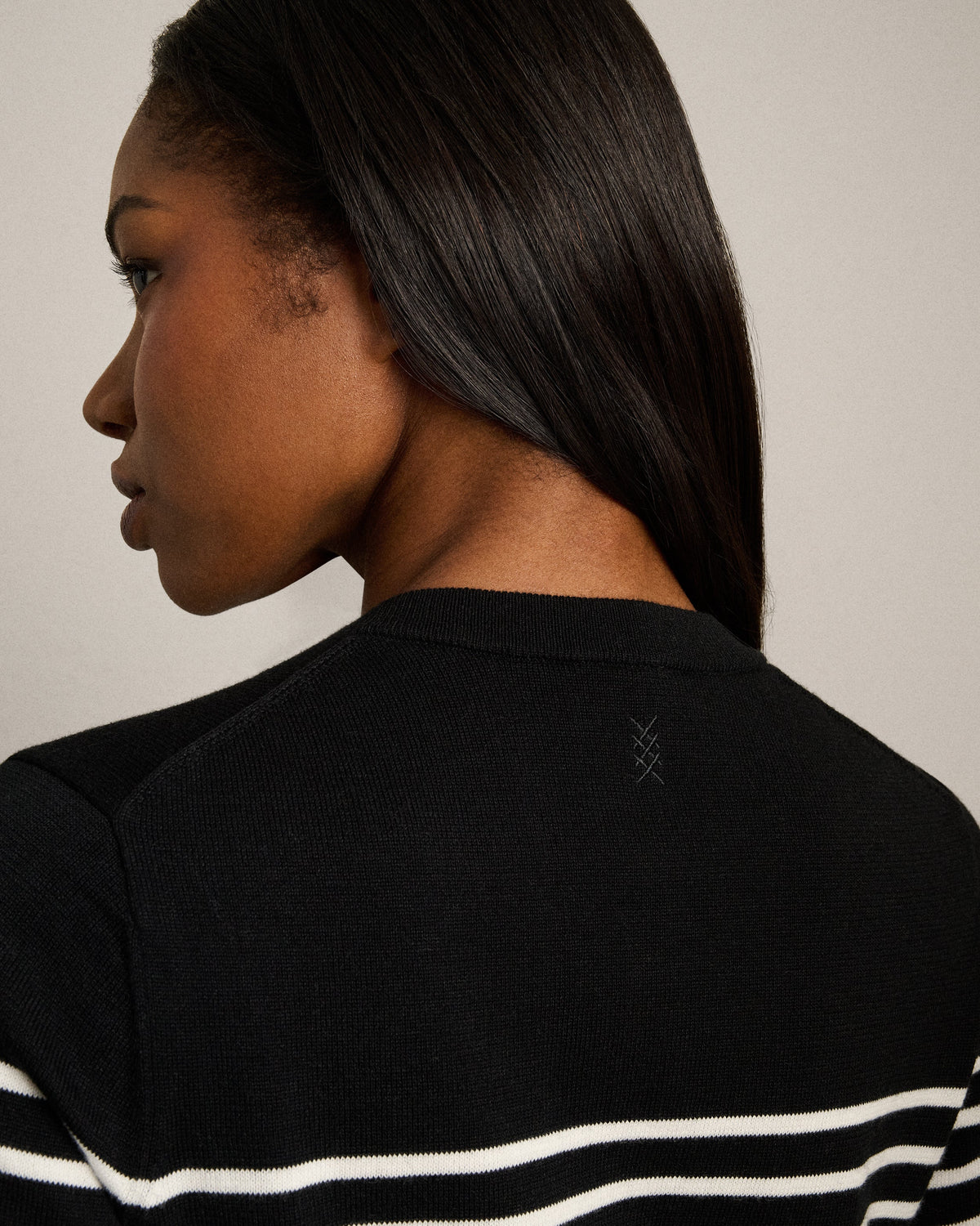 Pure Black Stripe