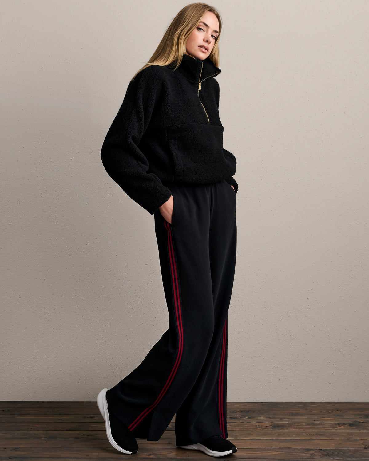 Pure Black/Red Dahlia - Back