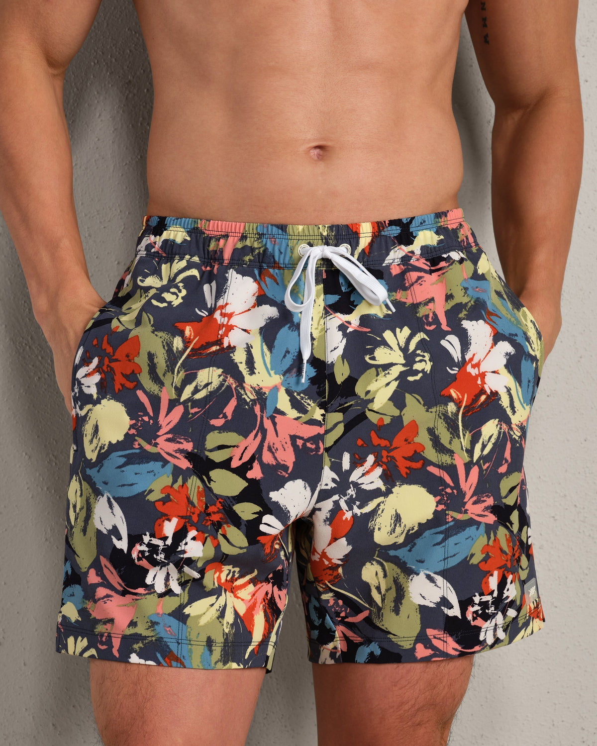 Navy/Dusty Sage Floral - Front