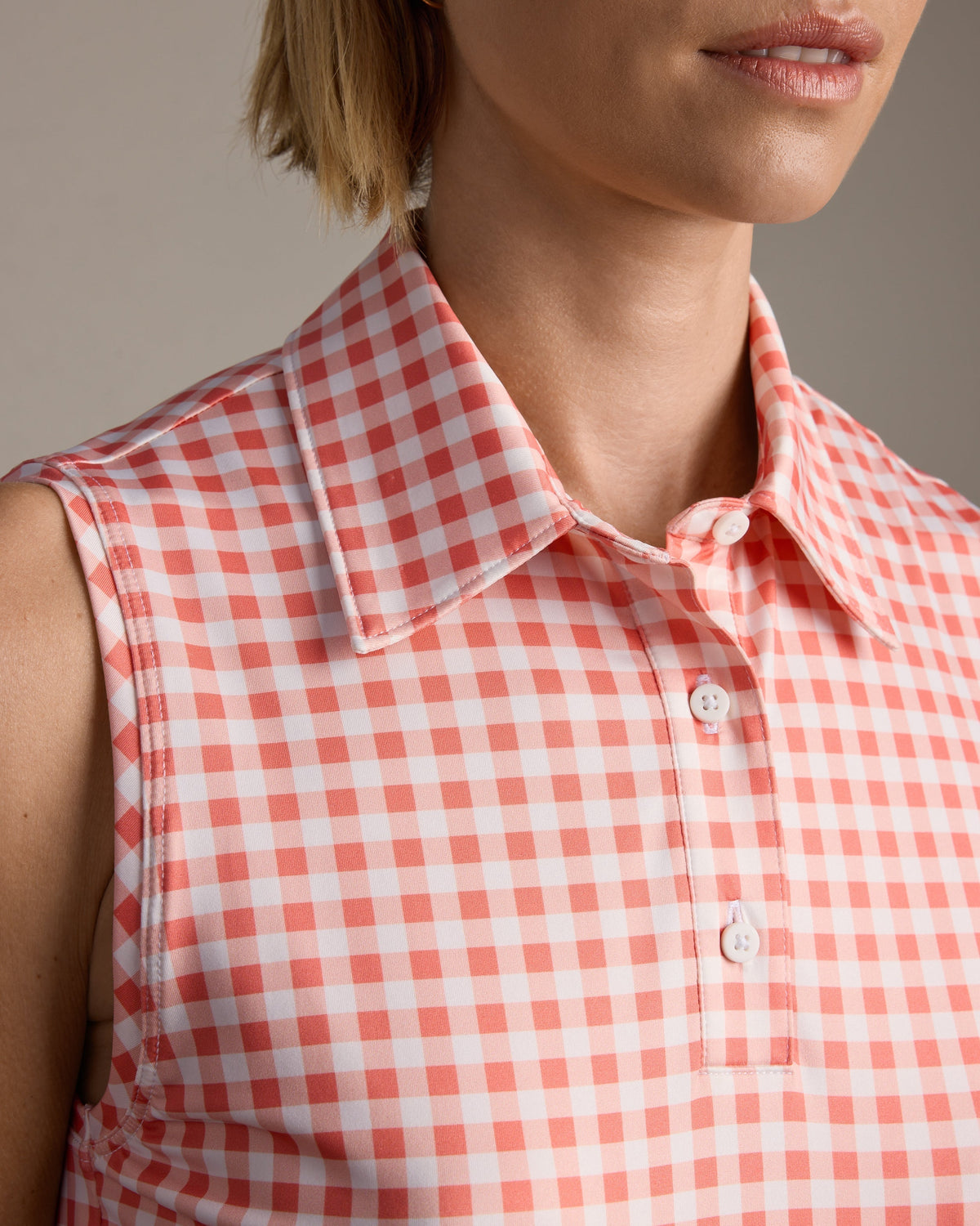 Coral Gingham